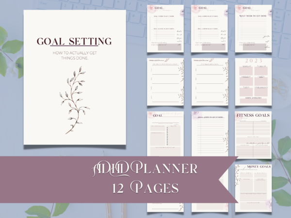 ADHD Goal Setting Planner
